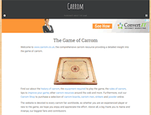 Tablet Screenshot of carrom.co.uk